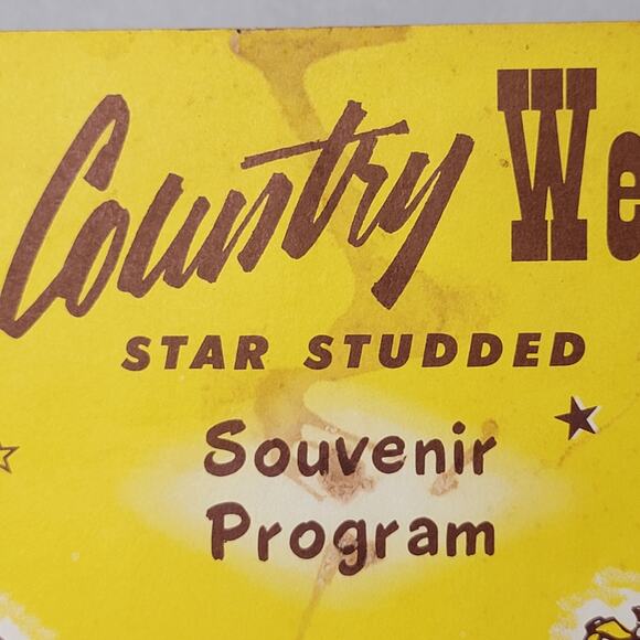 VINTAGE 1963-64 The Country Western Star Studded Souvenir Program KSE(Paperback) - Picture 3 of 7